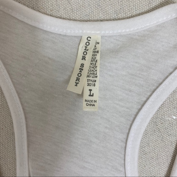 Color Story Ruffle Tank Top - Picture 3 of 3